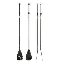 Pagaie Télescopique SUP Fiberglass Black 2 Pcs