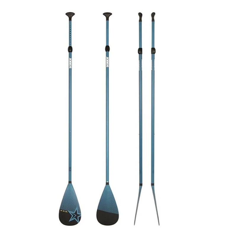 Pagaie Télescopique SUP Fiberglass Blue 2pcs 1 Pagaie Télescopique SUP Fiberglass Blue 2pcs